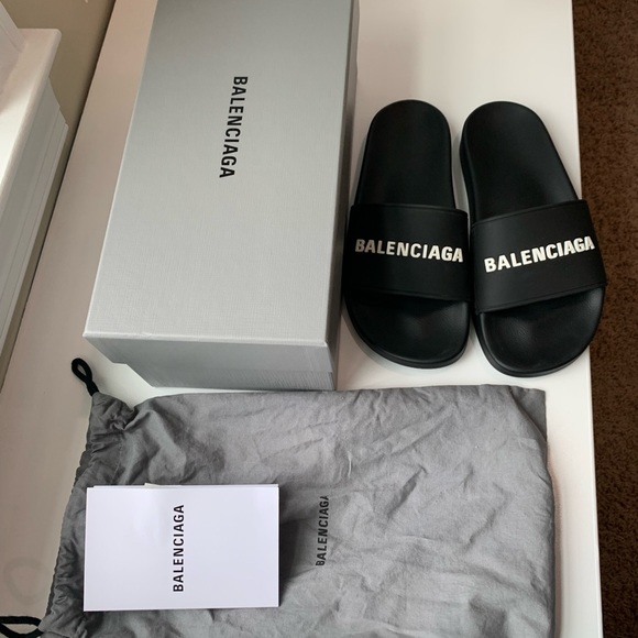 Balenciaga slides size 8 preowned worn twice hurt my feet - Picture 3 of 6
